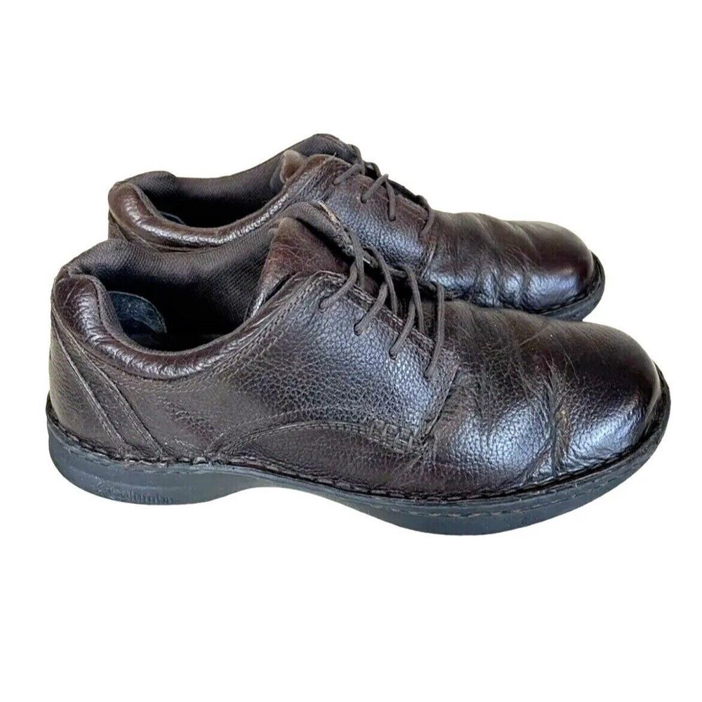 Columbia Men's 9 Pine Hollow Brown Leather Oxfords with Memory Comfort Insoles